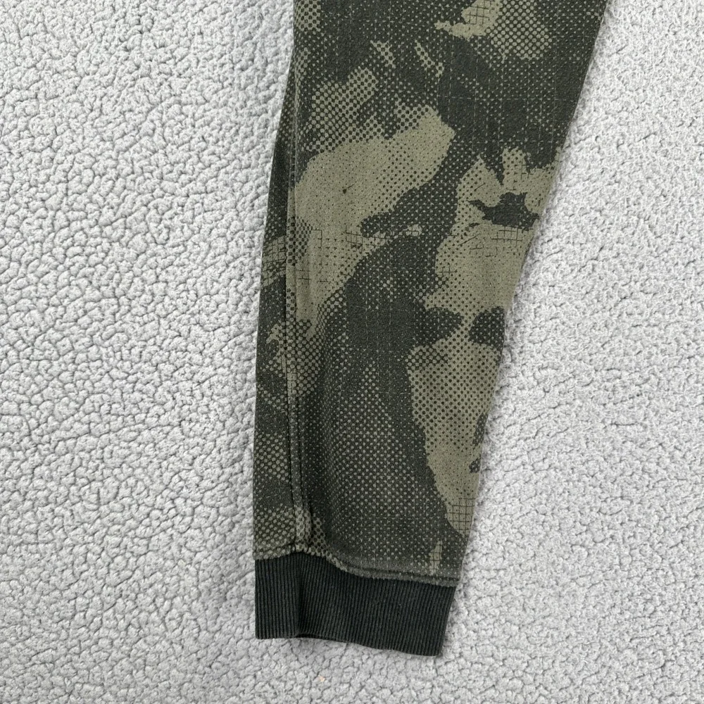 Under Armour Sweatpants Men Large Fitted Green Camouflage Joggers Cold Gear